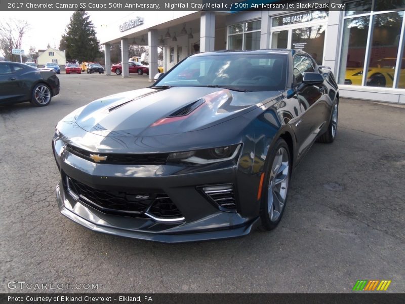 Nightfall Gray Metallic / 50th Anniversary Jet Black/Dark Gray 2017 Chevrolet Camaro SS Coupe 50th Anniversary