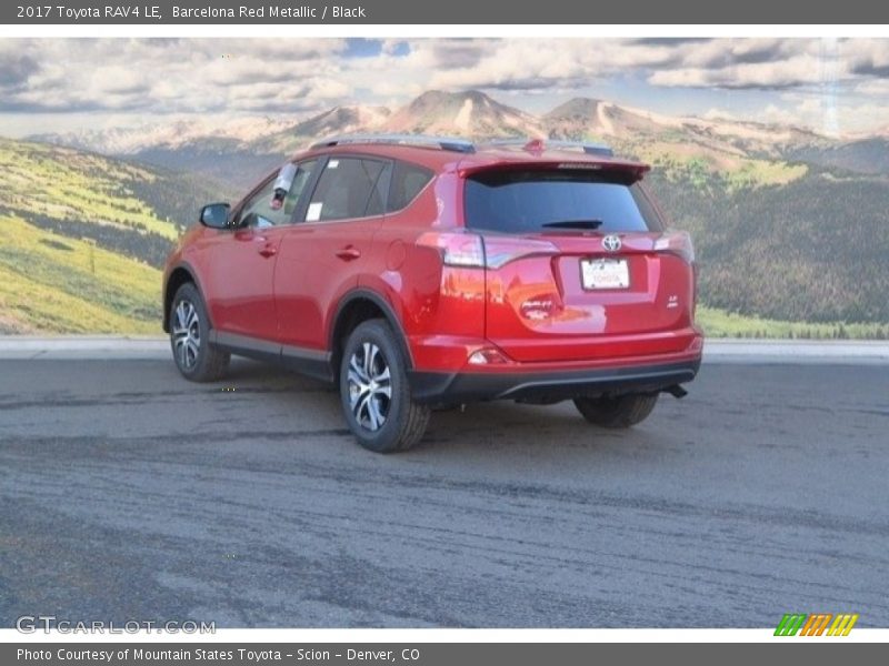 Barcelona Red Metallic / Black 2017 Toyota RAV4 LE