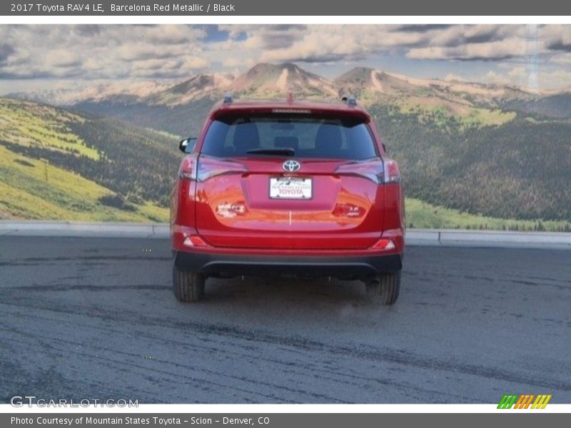Barcelona Red Metallic / Black 2017 Toyota RAV4 LE