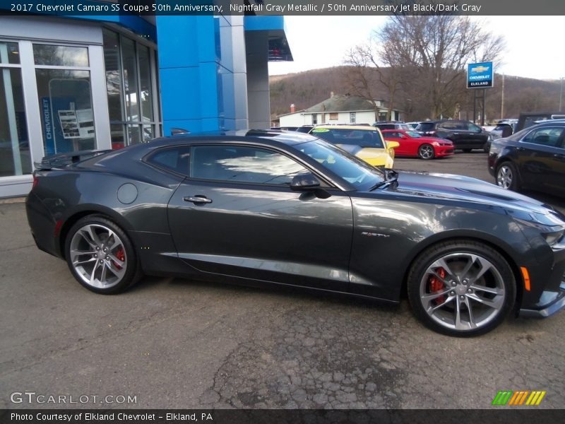 Nightfall Gray Metallic / 50th Anniversary Jet Black/Dark Gray 2017 Chevrolet Camaro SS Coupe 50th Anniversary