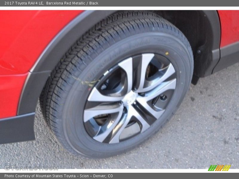 Barcelona Red Metallic / Black 2017 Toyota RAV4 LE