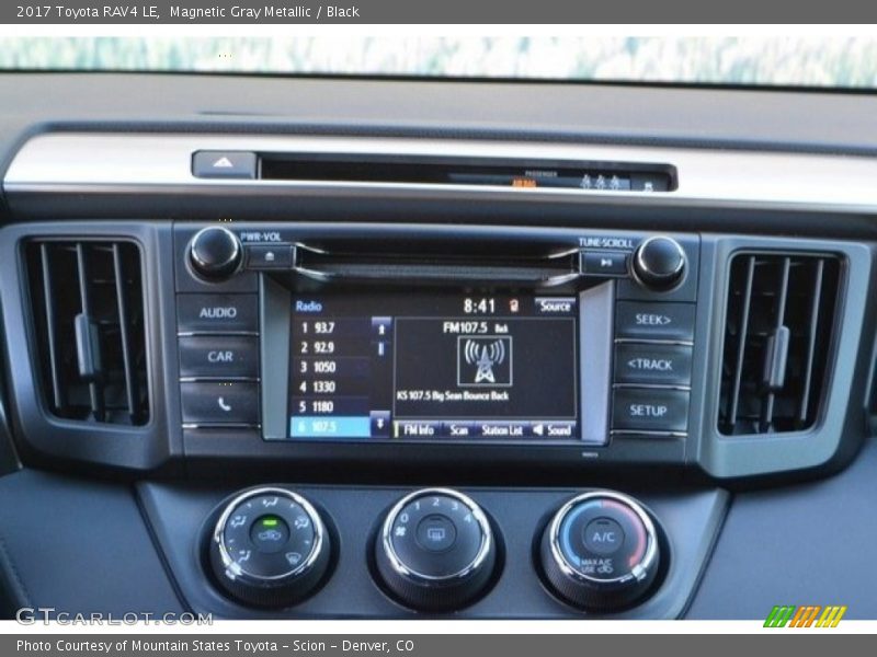 Magnetic Gray Metallic / Black 2017 Toyota RAV4 LE