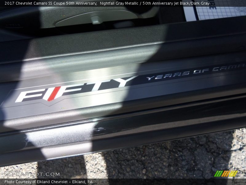Nightfall Gray Metallic / 50th Anniversary Jet Black/Dark Gray 2017 Chevrolet Camaro SS Coupe 50th Anniversary