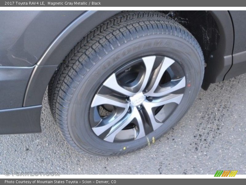 Magnetic Gray Metallic / Black 2017 Toyota RAV4 LE