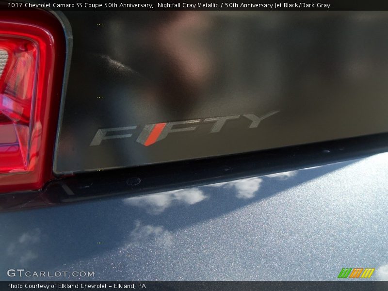 Nightfall Gray Metallic / 50th Anniversary Jet Black/Dark Gray 2017 Chevrolet Camaro SS Coupe 50th Anniversary