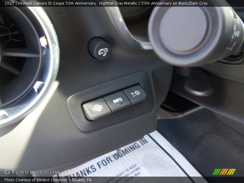 Nightfall Gray Metallic / 50th Anniversary Jet Black/Dark Gray 2017 Chevrolet Camaro SS Coupe 50th Anniversary