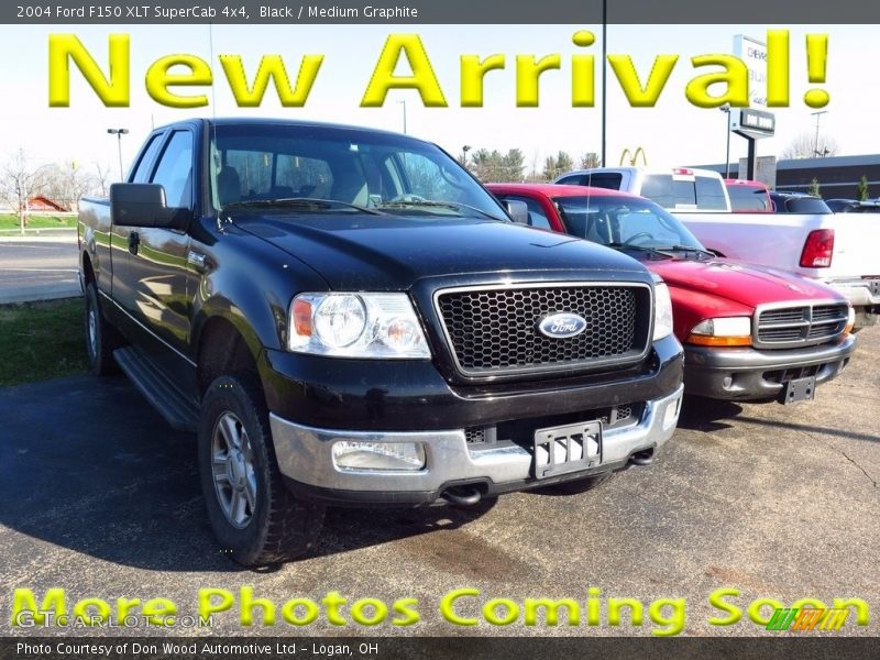 Black / Medium Graphite 2004 Ford F150 XLT SuperCab 4x4