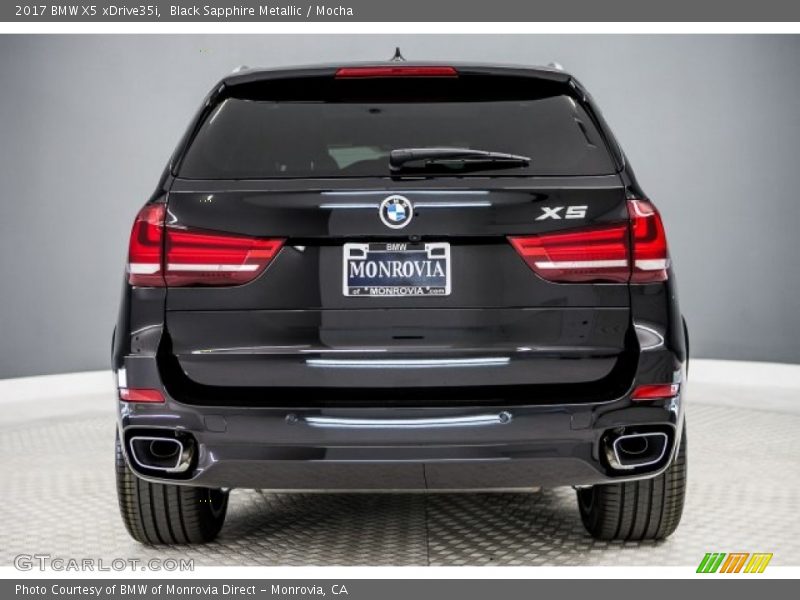 Black Sapphire Metallic / Mocha 2017 BMW X5 xDrive35i