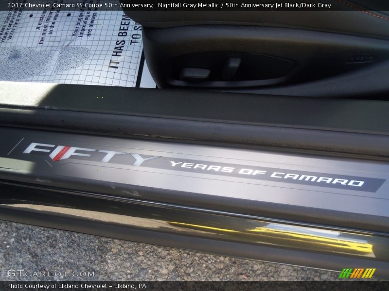 Nightfall Gray Metallic / 50th Anniversary Jet Black/Dark Gray 2017 Chevrolet Camaro SS Coupe 50th Anniversary