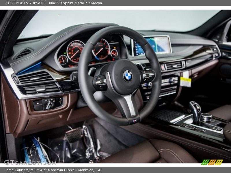 Black Sapphire Metallic / Mocha 2017 BMW X5 xDrive35i