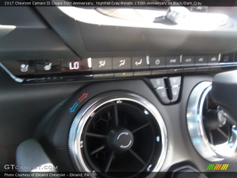 Nightfall Gray Metallic / 50th Anniversary Jet Black/Dark Gray 2017 Chevrolet Camaro SS Coupe 50th Anniversary