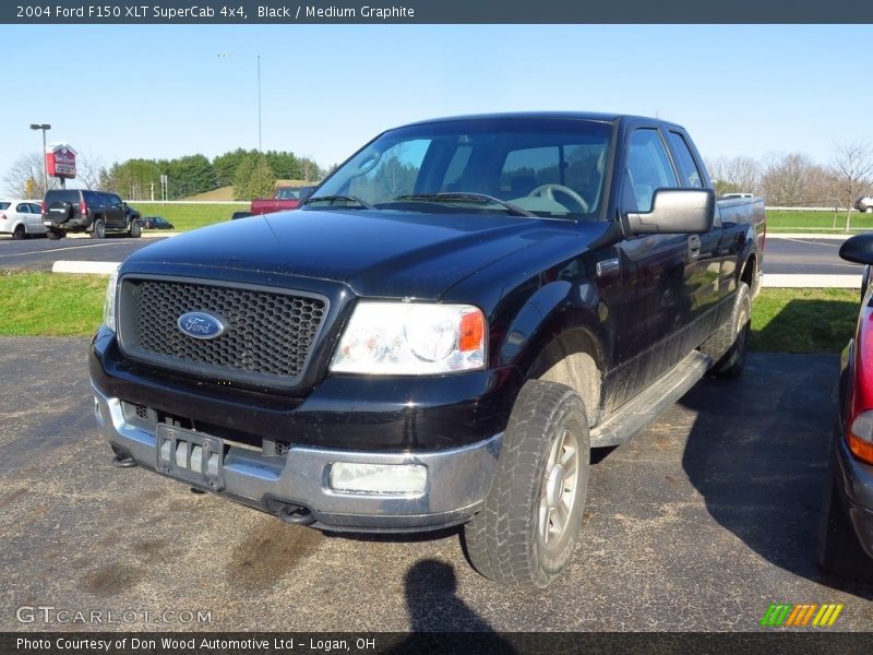Black / Medium Graphite 2004 Ford F150 XLT SuperCab 4x4