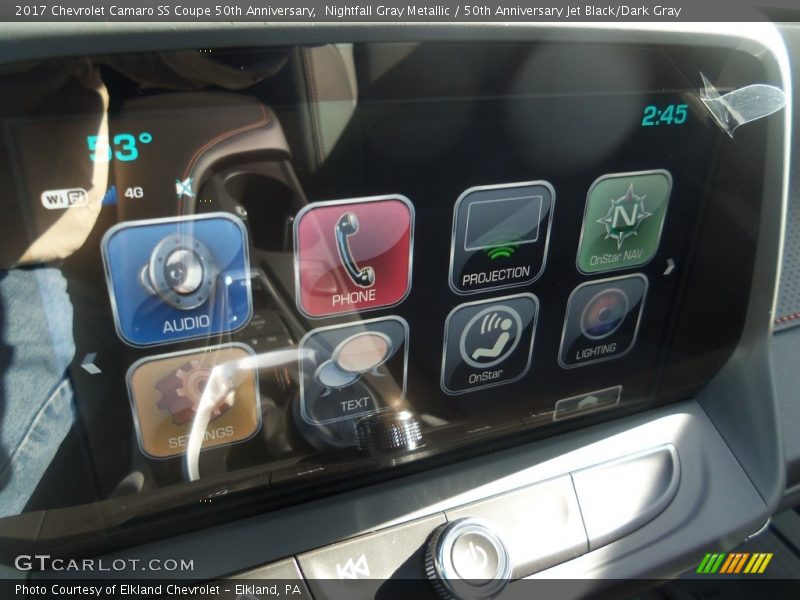 Nightfall Gray Metallic / 50th Anniversary Jet Black/Dark Gray 2017 Chevrolet Camaro SS Coupe 50th Anniversary