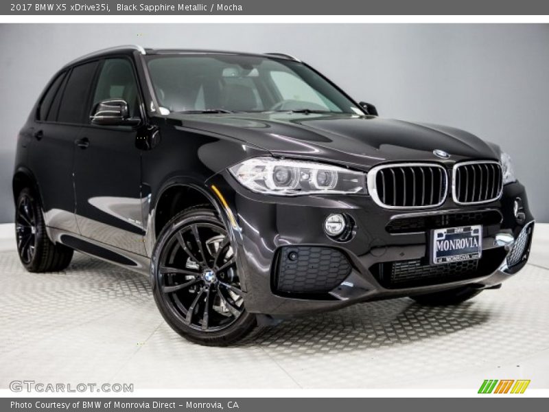 Black Sapphire Metallic / Mocha 2017 BMW X5 xDrive35i