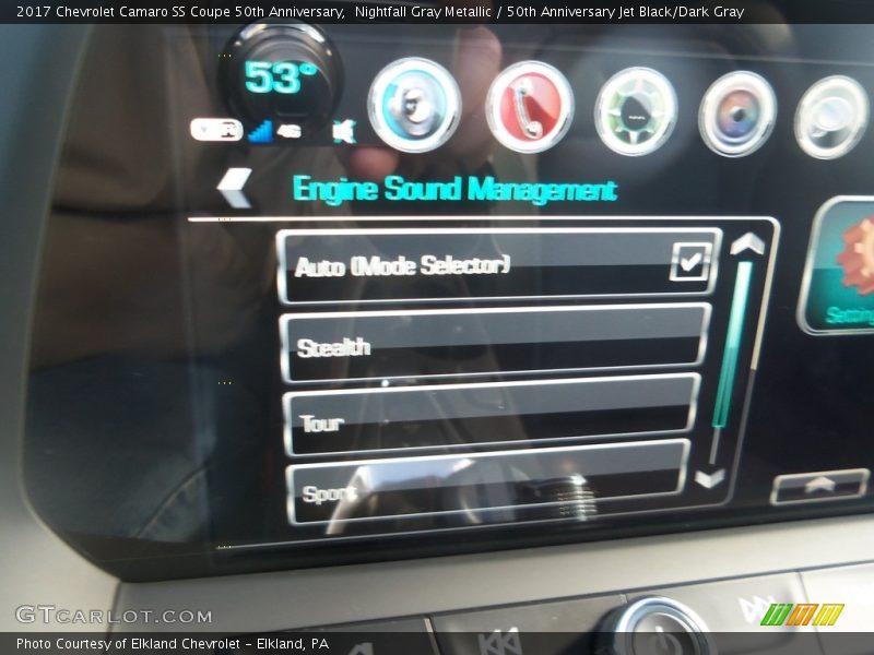 Nightfall Gray Metallic / 50th Anniversary Jet Black/Dark Gray 2017 Chevrolet Camaro SS Coupe 50th Anniversary
