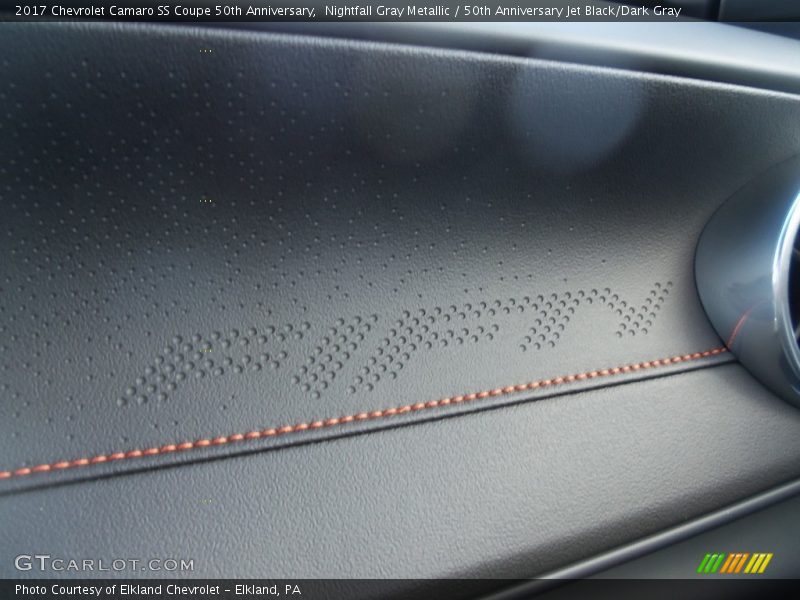 Nightfall Gray Metallic / 50th Anniversary Jet Black/Dark Gray 2017 Chevrolet Camaro SS Coupe 50th Anniversary