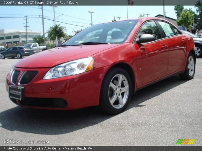 Crimson Red / Ebony 2006 Pontiac G6 GT Sedan