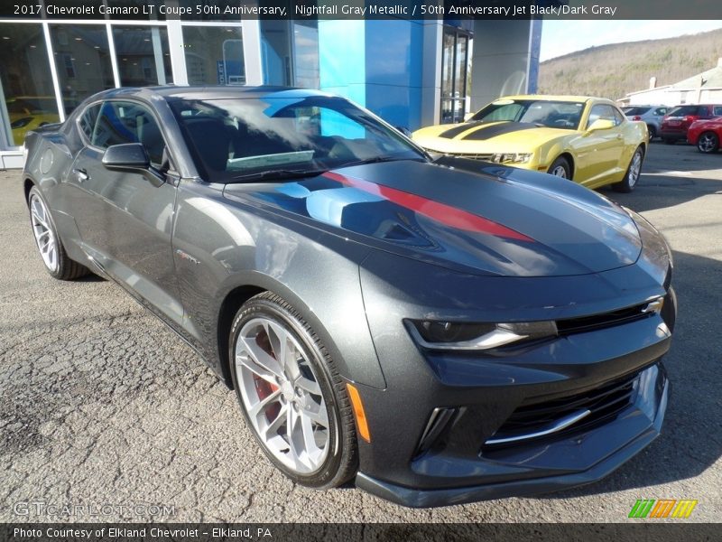 Nightfall Gray Metallic / 50th Anniversary Jet Black/Dark Gray 2017 Chevrolet Camaro LT Coupe 50th Anniversary
