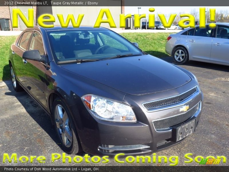 Taupe Gray Metallic / Ebony 2012 Chevrolet Malibu LT