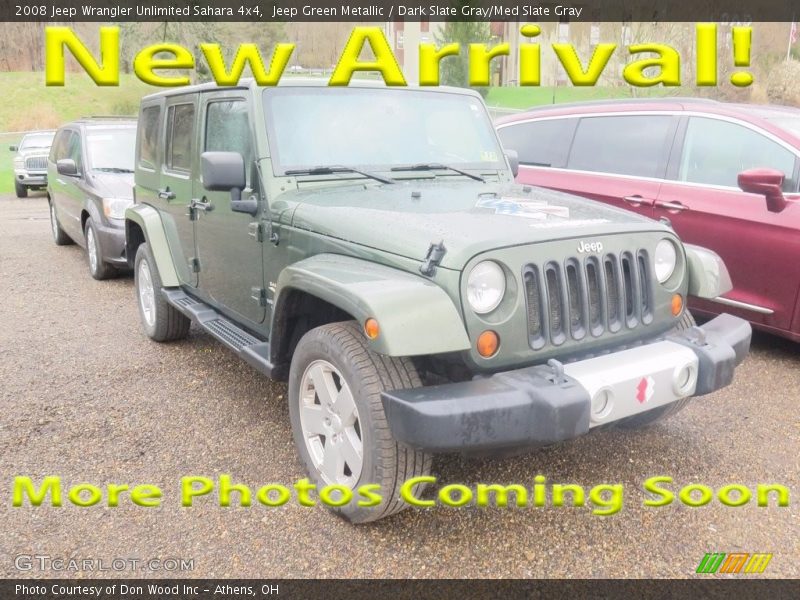 Jeep Green Metallic / Dark Slate Gray/Med Slate Gray 2008 Jeep Wrangler Unlimited Sahara 4x4
