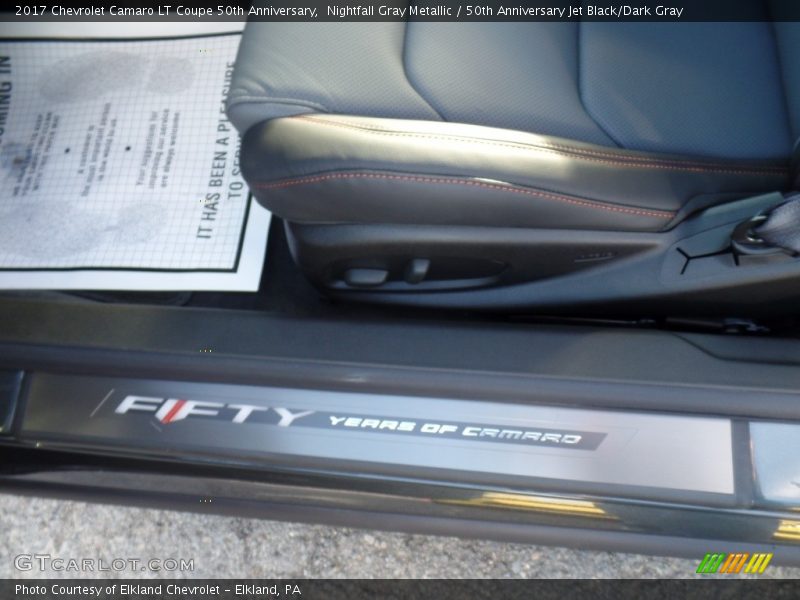Nightfall Gray Metallic / 50th Anniversary Jet Black/Dark Gray 2017 Chevrolet Camaro LT Coupe 50th Anniversary