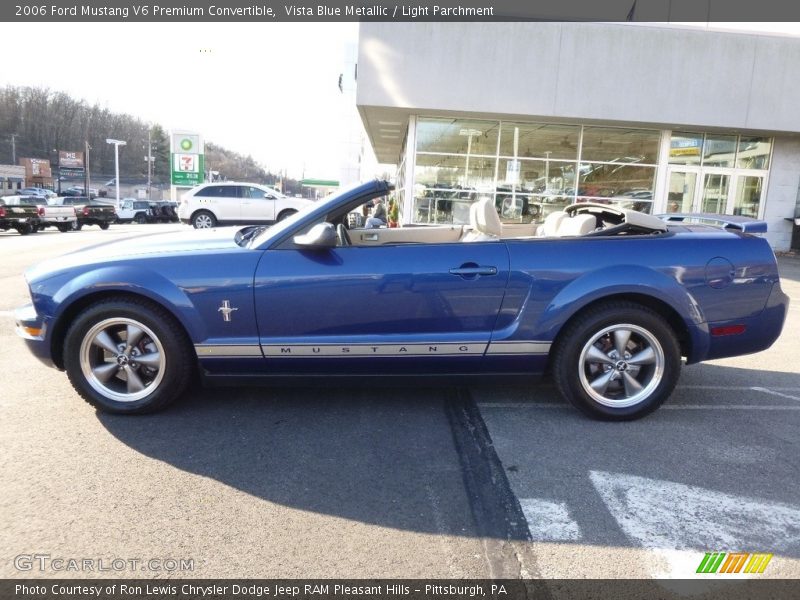 Vista Blue Metallic / Light Parchment 2006 Ford Mustang V6 Premium Convertible