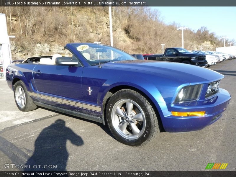 Vista Blue Metallic / Light Parchment 2006 Ford Mustang V6 Premium Convertible