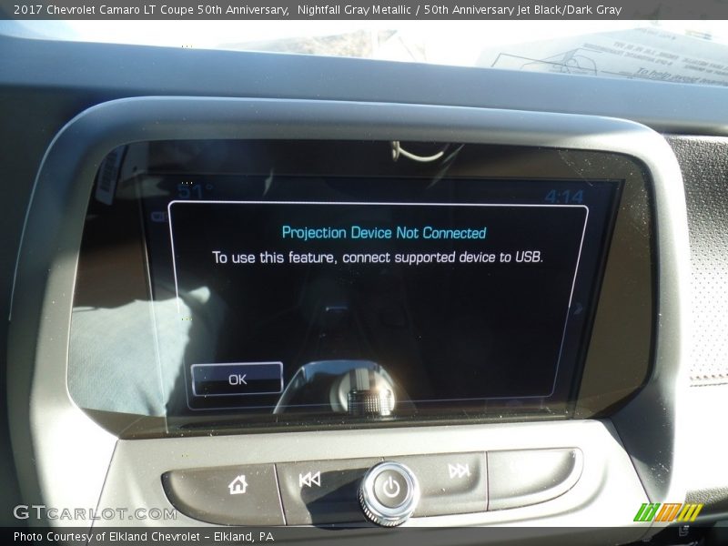 Nightfall Gray Metallic / 50th Anniversary Jet Black/Dark Gray 2017 Chevrolet Camaro LT Coupe 50th Anniversary