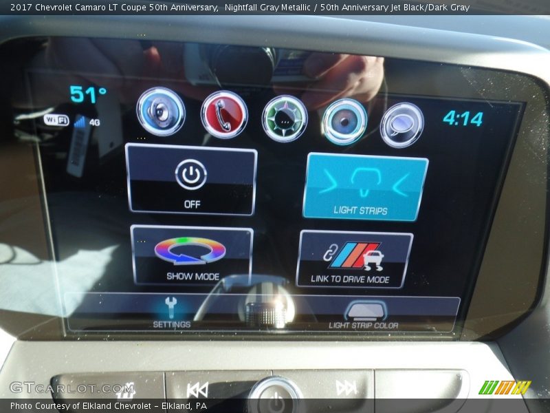 Nightfall Gray Metallic / 50th Anniversary Jet Black/Dark Gray 2017 Chevrolet Camaro LT Coupe 50th Anniversary