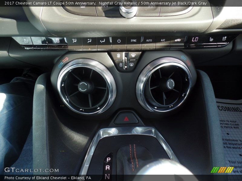 Nightfall Gray Metallic / 50th Anniversary Jet Black/Dark Gray 2017 Chevrolet Camaro LT Coupe 50th Anniversary