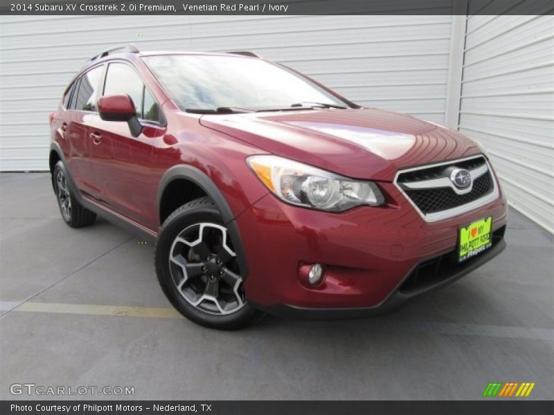 Venetian Red Pearl / Ivory 2014 Subaru XV Crosstrek 2.0i Premium
