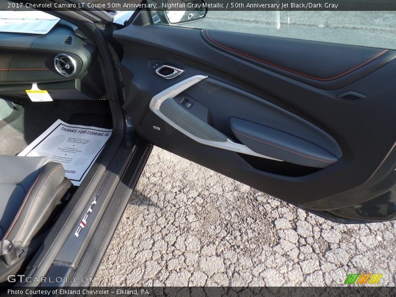 Nightfall Gray Metallic / 50th Anniversary Jet Black/Dark Gray 2017 Chevrolet Camaro LT Coupe 50th Anniversary