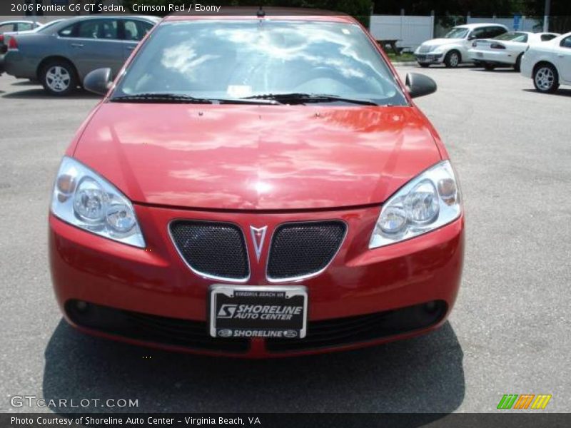 Crimson Red / Ebony 2006 Pontiac G6 GT Sedan