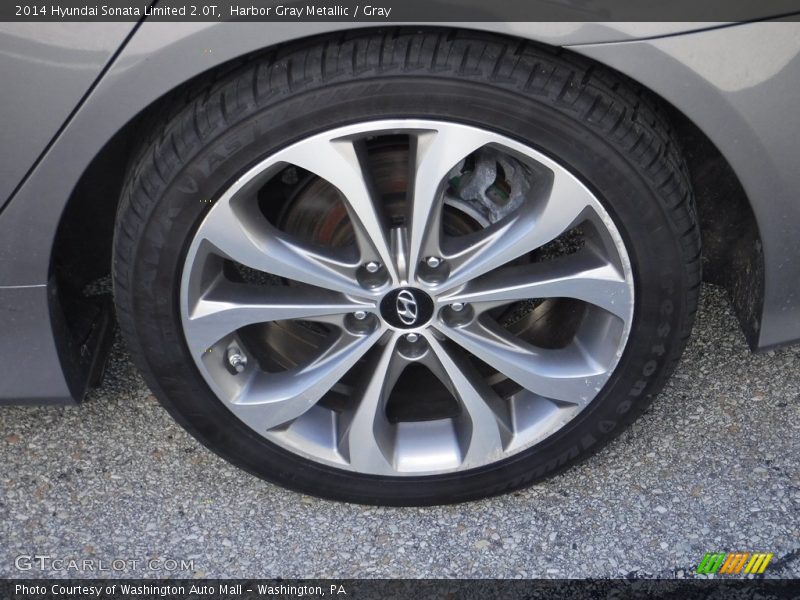 Harbor Gray Metallic / Gray 2014 Hyundai Sonata Limited 2.0T