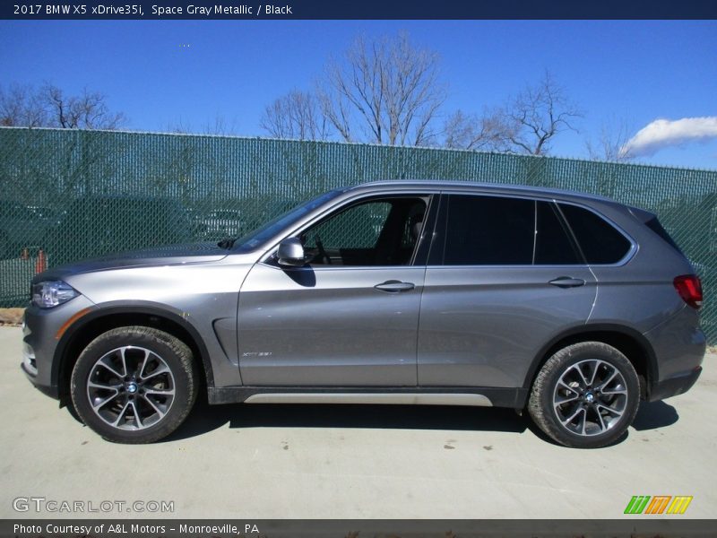 Space Gray Metallic / Black 2017 BMW X5 xDrive35i