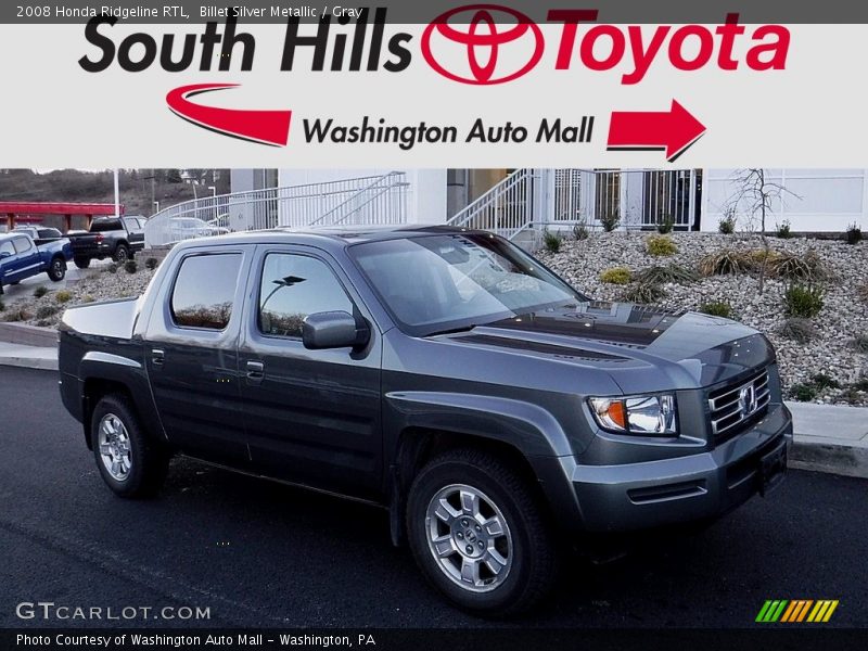 Billet Silver Metallic / Gray 2008 Honda Ridgeline RTL