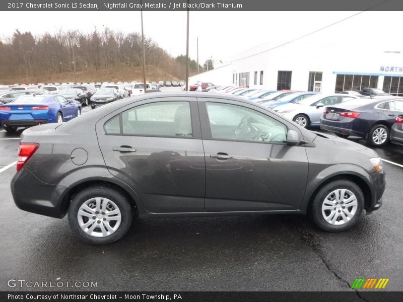 Nightfall Gray Metallic / Jet Black/Dark Titanium 2017 Chevrolet Sonic LS Sedan