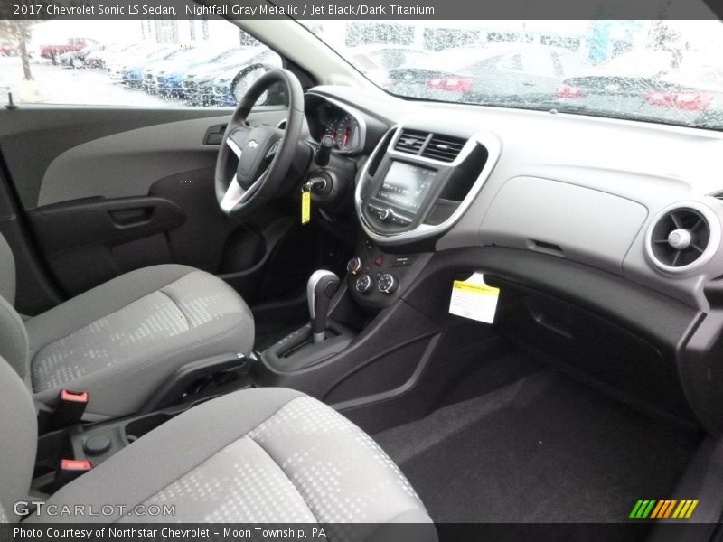 Nightfall Gray Metallic / Jet Black/Dark Titanium 2017 Chevrolet Sonic LS Sedan