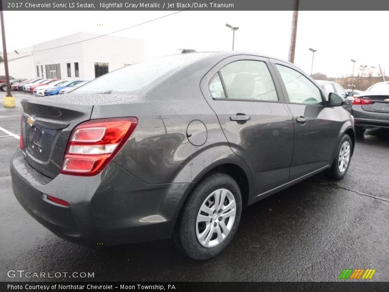 Nightfall Gray Metallic / Jet Black/Dark Titanium 2017 Chevrolet Sonic LS Sedan