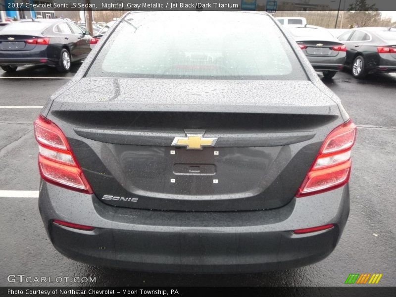 Nightfall Gray Metallic / Jet Black/Dark Titanium 2017 Chevrolet Sonic LS Sedan