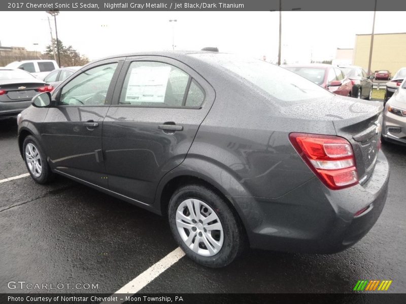 Nightfall Gray Metallic / Jet Black/Dark Titanium 2017 Chevrolet Sonic LS Sedan
