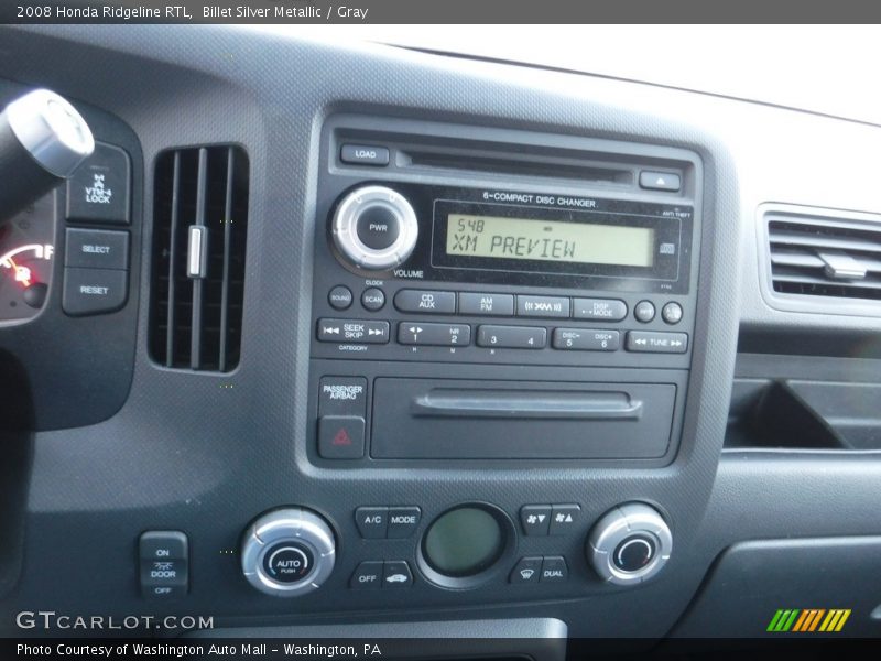 Billet Silver Metallic / Gray 2008 Honda Ridgeline RTL