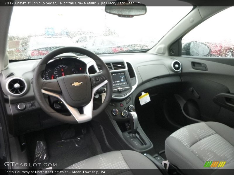 Nightfall Gray Metallic / Jet Black/Dark Titanium 2017 Chevrolet Sonic LS Sedan