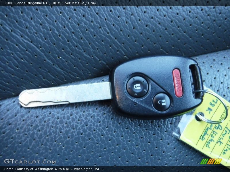 Billet Silver Metallic / Gray 2008 Honda Ridgeline RTL