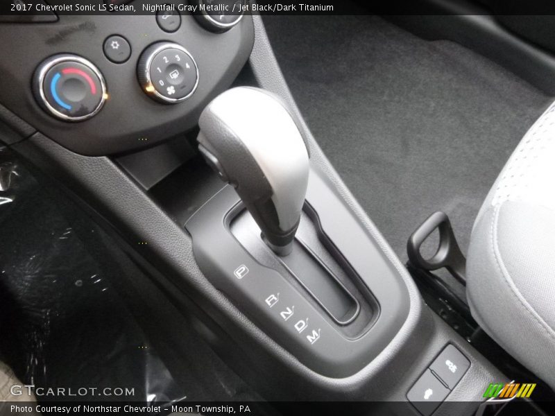 Nightfall Gray Metallic / Jet Black/Dark Titanium 2017 Chevrolet Sonic LS Sedan
