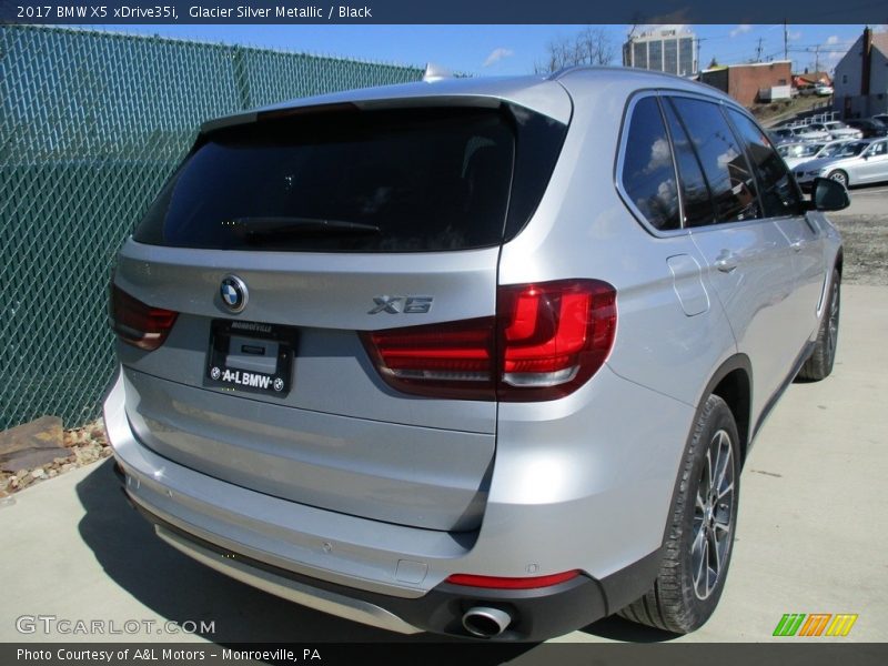 Glacier Silver Metallic / Black 2017 BMW X5 xDrive35i