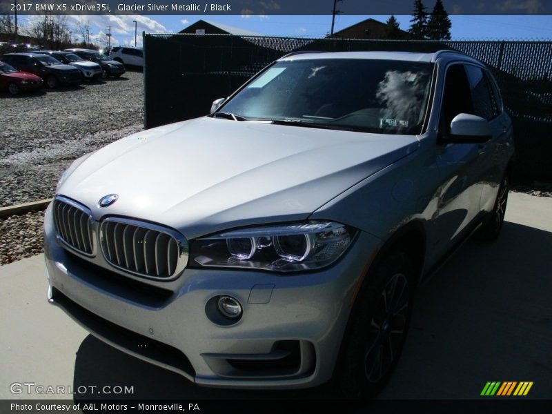 Glacier Silver Metallic / Black 2017 BMW X5 xDrive35i