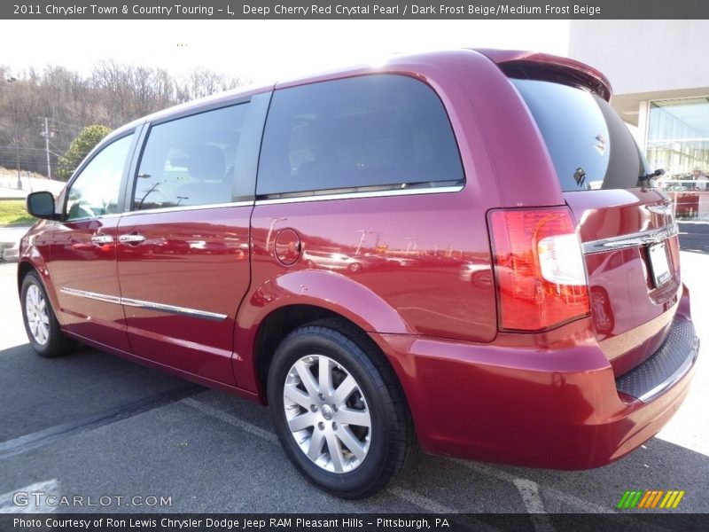 Deep Cherry Red Crystal Pearl / Dark Frost Beige/Medium Frost Beige 2011 Chrysler Town & Country Touring - L