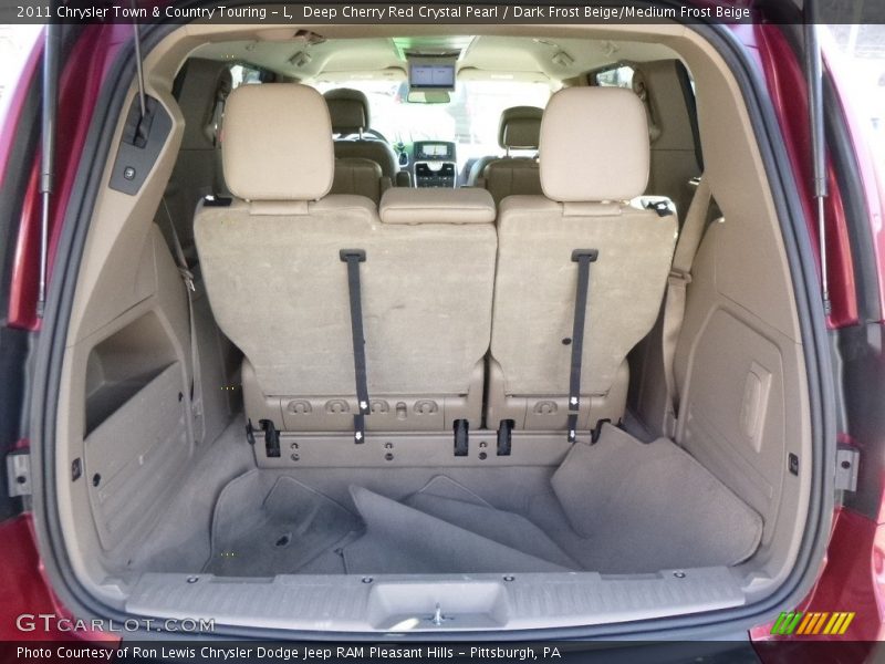 Deep Cherry Red Crystal Pearl / Dark Frost Beige/Medium Frost Beige 2011 Chrysler Town & Country Touring - L