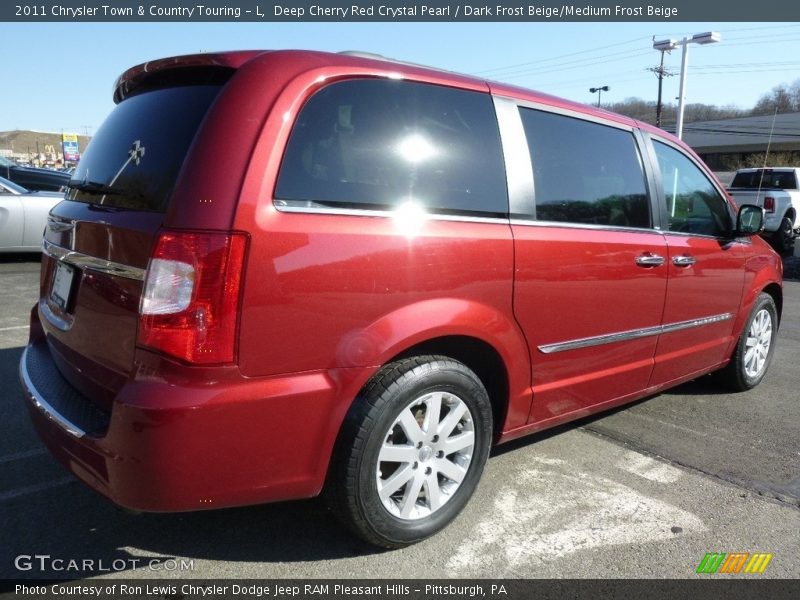 Deep Cherry Red Crystal Pearl / Dark Frost Beige/Medium Frost Beige 2011 Chrysler Town & Country Touring - L